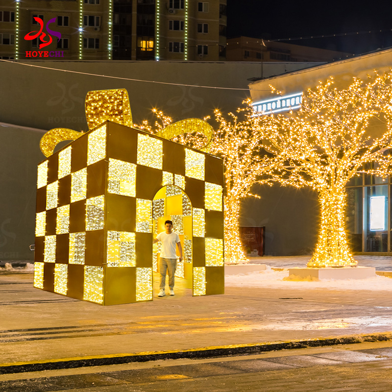 Giant Christmas Gift Box Light